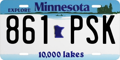 MN license plate 861PSK