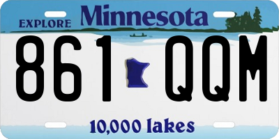 MN license plate 861QQM