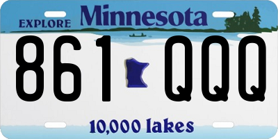 MN license plate 861QQQ