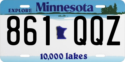 MN license plate 861QQZ