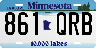 MN license plate 861QRB