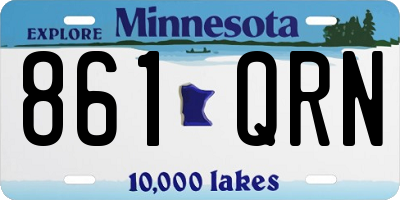MN license plate 861QRN