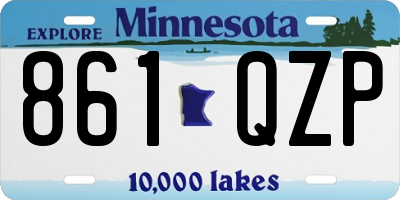 MN license plate 861QZP
