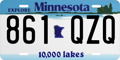 MN license plate 861QZQ