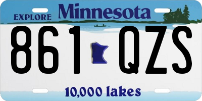MN license plate 861QZS