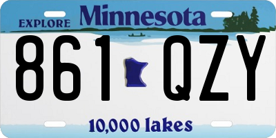 MN license plate 861QZY