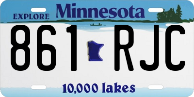 MN license plate 861RJC