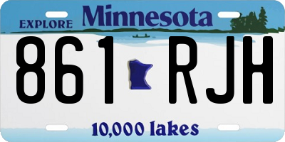 MN license plate 861RJH
