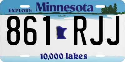 MN license plate 861RJJ