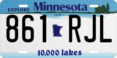 MN license plate 861RJL