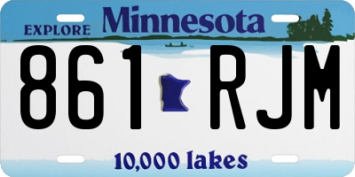 MN license plate 861RJM