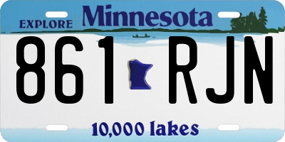 MN license plate 861RJN