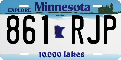 MN license plate 861RJP