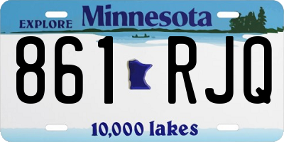 MN license plate 861RJQ