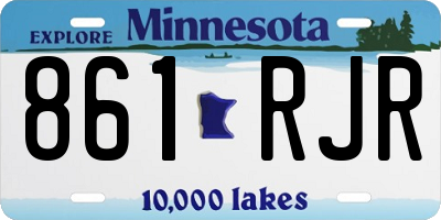 MN license plate 861RJR
