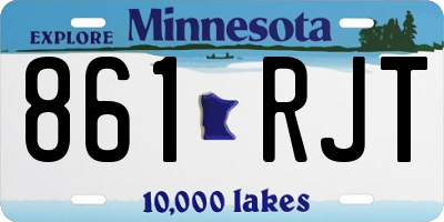 MN license plate 861RJT