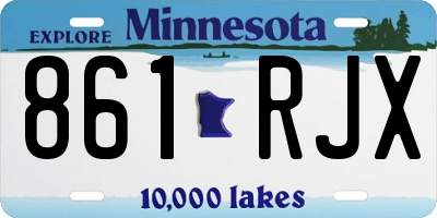 MN license plate 861RJX