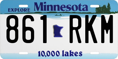MN license plate 861RKM