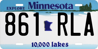 MN license plate 861RLA