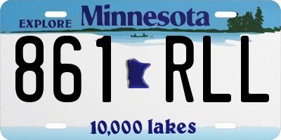 MN license plate 861RLL
