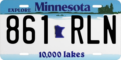MN license plate 861RLN