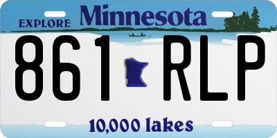 MN license plate 861RLP