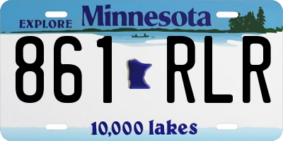 MN license plate 861RLR