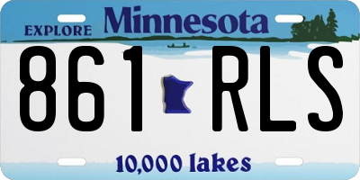 MN license plate 861RLS