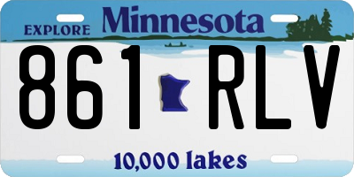 MN license plate 861RLV
