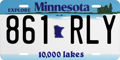 MN license plate 861RLY