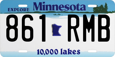 MN license plate 861RMB