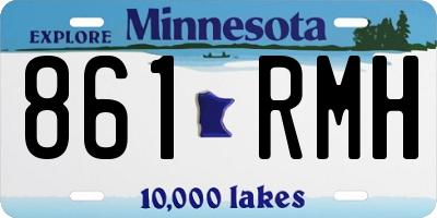 MN license plate 861RMH