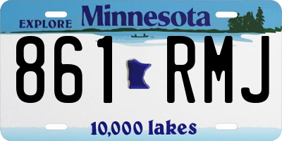MN license plate 861RMJ