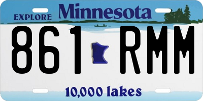 MN license plate 861RMM