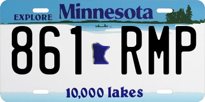 MN license plate 861RMP
