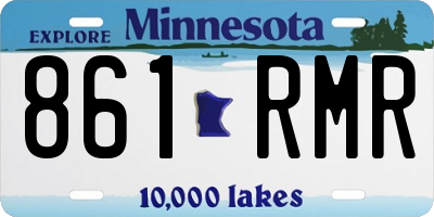MN license plate 861RMR