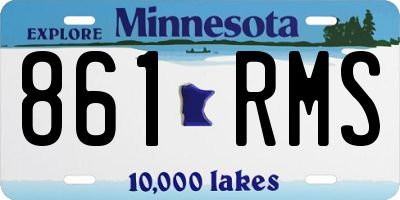 MN license plate 861RMS