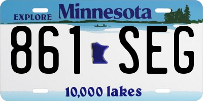 MN license plate 861SEG
