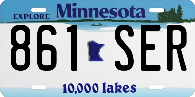 MN license plate 861SER