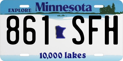 MN license plate 861SFH
