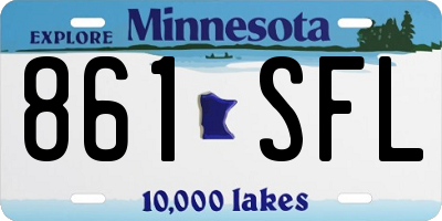 MN license plate 861SFL