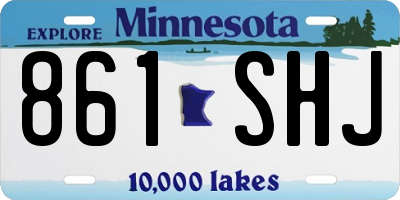 MN license plate 861SHJ