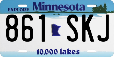 MN license plate 861SKJ