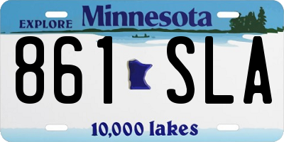 MN license plate 861SLA