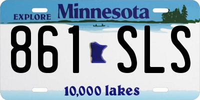 MN license plate 861SLS