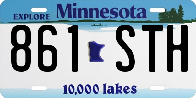 MN license plate 861STH