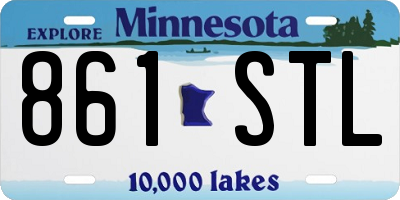 MN license plate 861STL