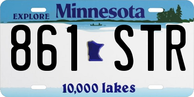 MN license plate 861STR