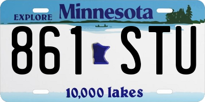 MN license plate 861STU