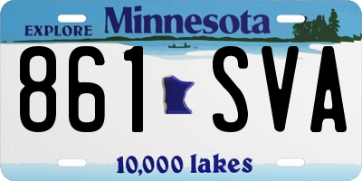 MN license plate 861SVA